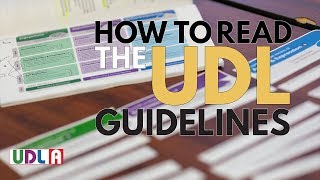 How to Read the UDL Guidelines [upl. by Lemar]