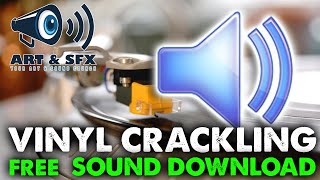 Vinyl Crackling Vinyl Crackle SOUND EFFECT FREE Audio HQ WAV [upl. by Carola]