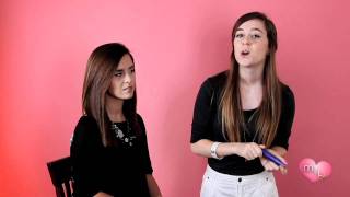 quotHow to Apply Fake Eyelashesquot Megan and Liz on Beauty  LifeOfMeganandLiz [upl. by Atiras]