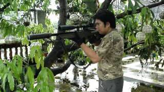 Suppressed and unsuppressed L96 airsoft Sound Signatures [upl. by Amargo]