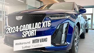 STUNNING New Cadillac XT6 Sport  Opulent Blue Metallic  Luther Cadillac Minnesota [upl. by Constanta]