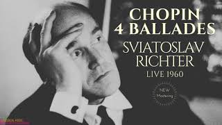 Chopin  4 Ballades Centurys recording Sviatoslav Richter Live 1960 [upl. by Eiro]