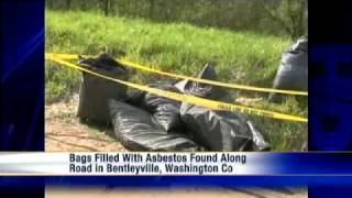 8 Bags Of Asbestos Found Next To Washington Co Road [upl. by Lemuela456]