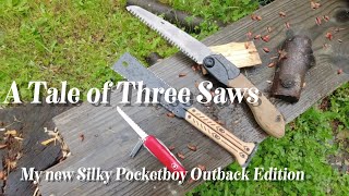 A Tale of Three Saws  Silky Pocketboy Outback Edition Victorinox Ranger amp Kerye minifolding saw [upl. by Gan]