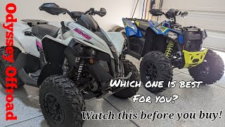 Canam Renegade 1000 vs Polaris Scrambler 1000 S  full detailed owners comparison [upl. by Mara]