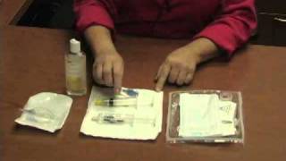 Home Health Skills Part 6  Hickman Dressing Change I [upl. by Martella]