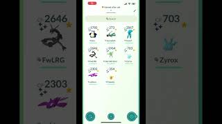 Comment the names of the pokemon and the new name pokemongo collection mogarmy [upl. by Firehs]