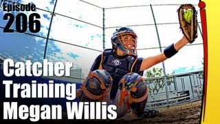 Fastpitch Softball Catchers Training  Megan Willis [upl. by Gove]