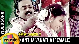 Antha Vanatha Pola Video Song  Female Version  Chinna Gounder Movie  Vijayakanth  Ilayaraja [upl. by Charissa317]