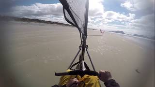 Blokarting Ruakaka beach 12818 New Zealand [upl. by Huesman]