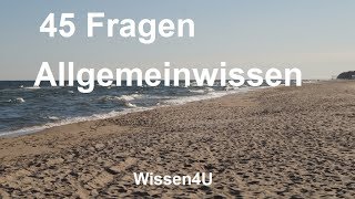 45 Fragen und Antworten Allgemeinwissen für Eignungstest Einstellungstest Wissen verbessern [upl. by Shena]