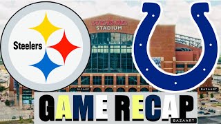 Steelers  Colts Game Recap [upl. by Aidualc]