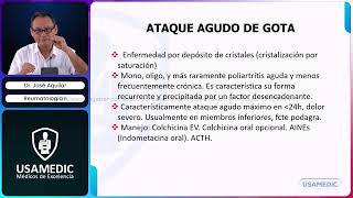 RM 2024 Reumatología 7 HIPERURICEMIA GOTA PSEUDOGOTA VASCULITIS PÚRPURA DE HENOCH SCHONLEIN [upl. by Sherie]