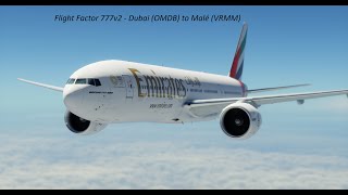 Flight Factor 777v2 Dubai to Malé [upl. by Libbi]