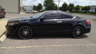 22 inch Borghini B19 Black 2010 Accord [upl. by Rammus269]