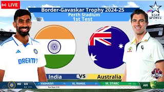 🔴 Live India Vs Australia – 1st Test Match Full Coverage  IND Vs AUS Live indvsaus cricket [upl. by Tien323]