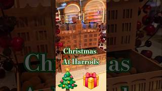 Christmas at Harrods London Store December 2024 Gifts christmas holiday gift luxury [upl. by Lubeck]