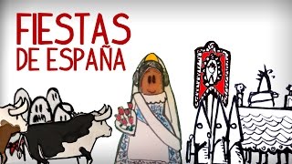 Las fiestas más populares de España cultura española [upl. by Tenneb]