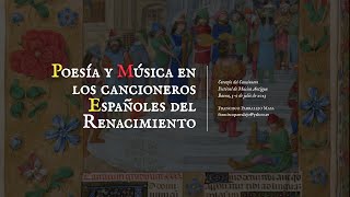 Poesía y música en los cancioneros españoles del Renacimiento Baena 3 de julio de 2023 [upl. by Rhodia]