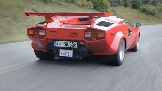 Lamborghini Countach Sights amp Sounds  Beauty Exhaust Flyby [upl. by Tamarah]