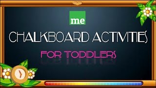 Chalkboard activities for toddler [upl. by Genevra]