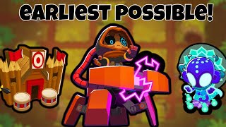 EARLIEST POSSIBLE DART PARAGON on CHIMPS by Grandma22  BTD6 [upl. by Lilybel]