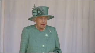 2020 Queens official birthday  Trooping the Colour at Windsor Castle [upl. by Olegnad]