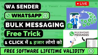 WhatsApp Bulk Messaging Free Trick  How to use WA Sender Extension  Free wa sender plugin [upl. by Durante449]