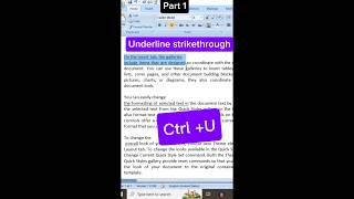 Under one ampstrikethrough Part 1 microsoftwordviralvideo [upl. by Nnoj651]