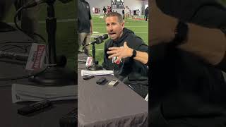 Ohio State cooffensive coordinator Brian Hartline on Chip Kelly buckeyes [upl. by Nuahsad]