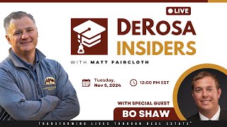 DeRosa Insiders LIVE with Matt Faircloth [upl. by Carree]