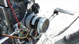 16mm Bolex Film Camera on Drone and Gimbal [upl. by Alil]