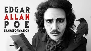 HALLOWEEN MAKEUP TUTORIAL 1 Edgar Allan Poe Transformation [upl. by Valerye379]