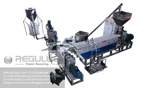 Plastic HDPE Flakes Granulating Recycling Line with Product capacity 350kgh [upl. by Atiuqan]