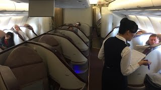 Turkish Airlines Jet Airways Airbus A330200 Business Class Review Herringbone Seating [upl. by Samtsirhc873]