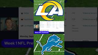 Rams vs Lions NFL Preview and Prediction  Week 1Will the Rams or Lions win nfl [upl. by Aidan]