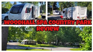 Woodhall Country Park Caravan and Camping Review 19523 [upl. by Anuait]