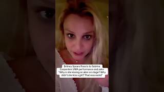 Britney Spears calling Sabrina Carpenter’s performance weird shorts vmas music fyp viralvideo [upl. by Neff]