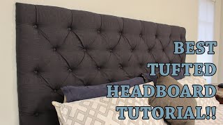 How to Make Your Own Tufted Headboard [upl. by Luise]