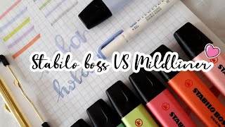 STABILO VS MILDLINER  review y swatches [upl. by Forelli]