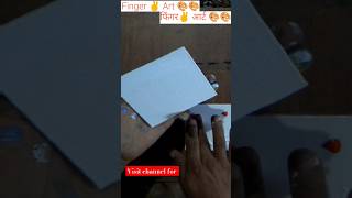 how to quotPAINT Sunrise ☀️ on a mini Canvasnewyoutuber quotfingerpainting shortvideo [upl. by Nisotawulo]