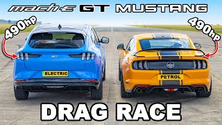 Ford Mustang v MachE GT DRAG RACE [upl. by Acinej]