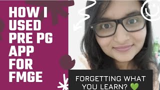 HOW TO USE PRE PG App for FMGE PREPARATION Dec 2021  FREE 20000 Past year QUESTIONS [upl. by Hctub125]