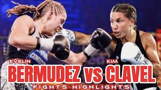 Evelin Bermudez vs Kim Clavel Highlights  IBF WBO World Super Flyweight Title [upl. by Acherman]