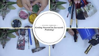 Encaustic wax painting for beginners Getting started in encaustic painting [upl. by Thurmann]