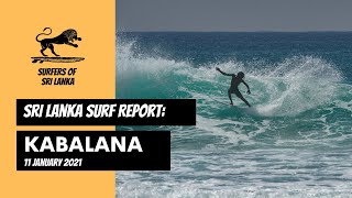 Surfers of Sri Lanka  Kabalana 11 January 2021 surf report [upl. by Vanhook43]