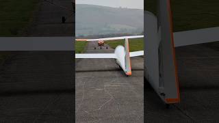 A Wobbly Takeoff Run glider gliding aviation flying flight plane aeroplane airplane shorts [upl. by Richlad]