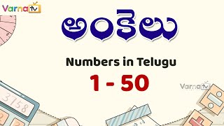 Learn Numbers in Telugu  1 to 50 Numbers in Telugu  1 నుండి 50 వరకు తెలుగులో అంకెలుTelugu Numbers [upl. by Denn]