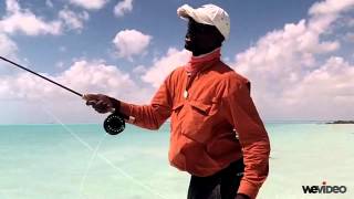 Double Haul Fly Cast  Capt Shawn Leadon  Bahamas Bonefishing  Andros Island Bonefish Club [upl. by Banwell691]