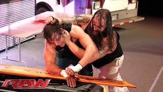 Dean Ambrose vs Bray Wyatt  Ambulance Match Raw January 5 2015 [upl. by Sidoeht]